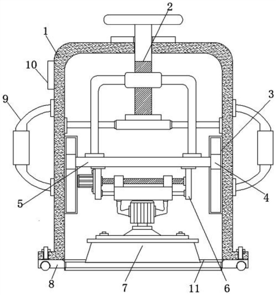 Household toilet wall tile treatment equipment and treatment method