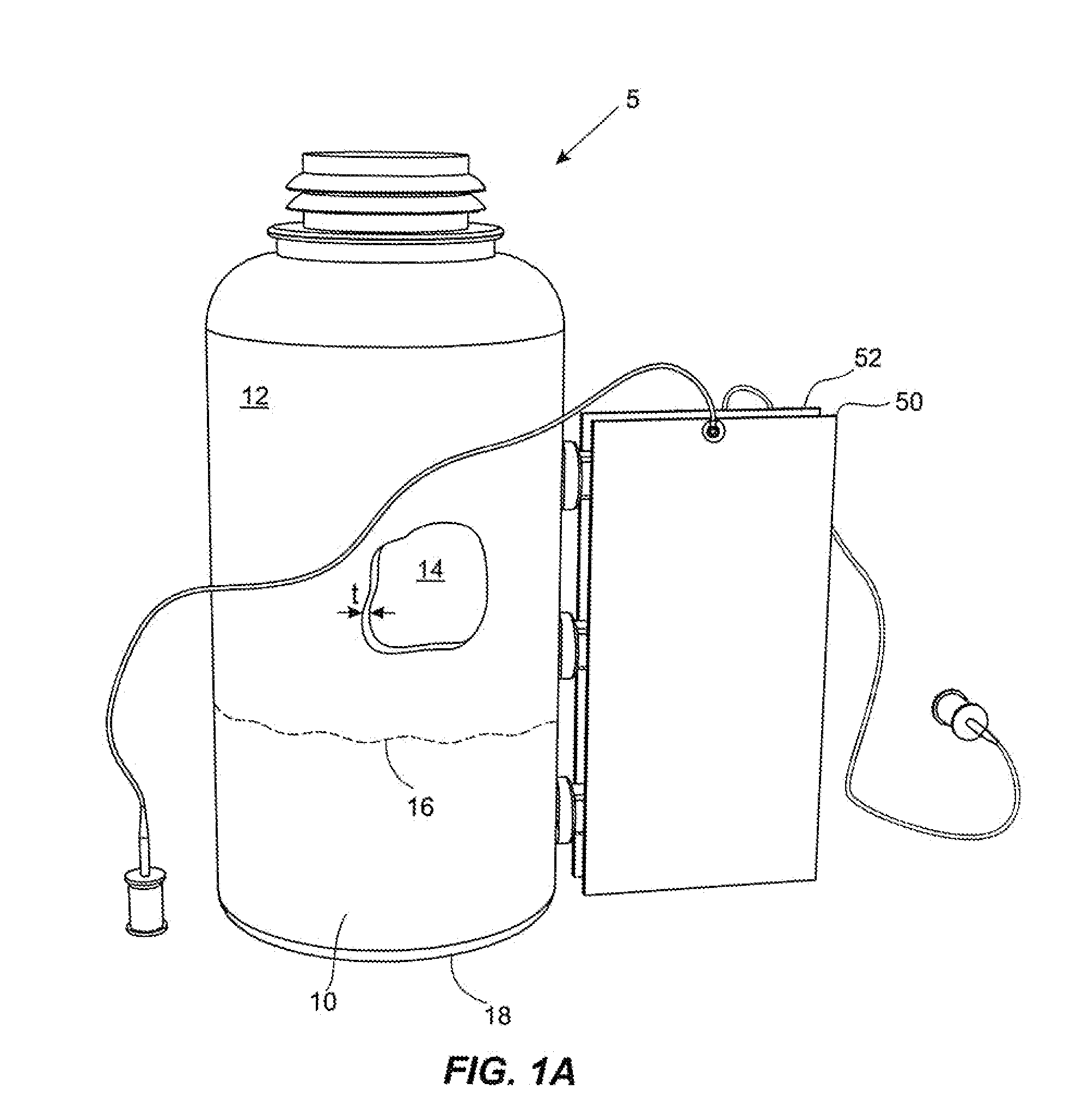 Consumable supply item with capacitive fluid level detection for micro-fluid applications
