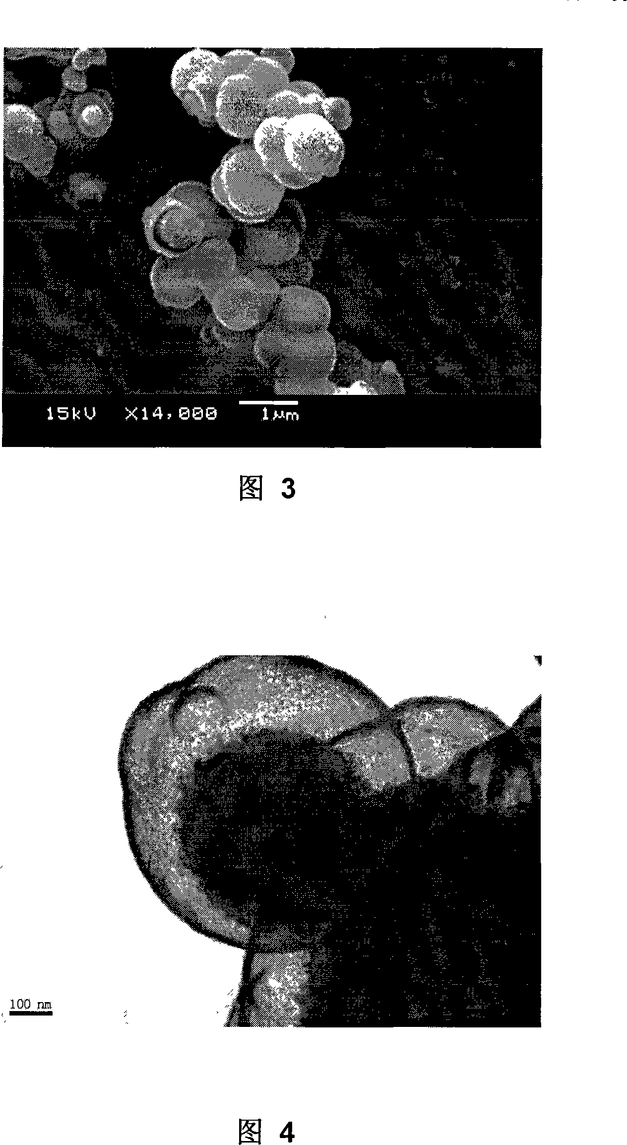 Nano cerium oxide with core-shell structure and preparation method thereof