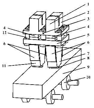 Two-stroke compact type piezoelectric linear motor