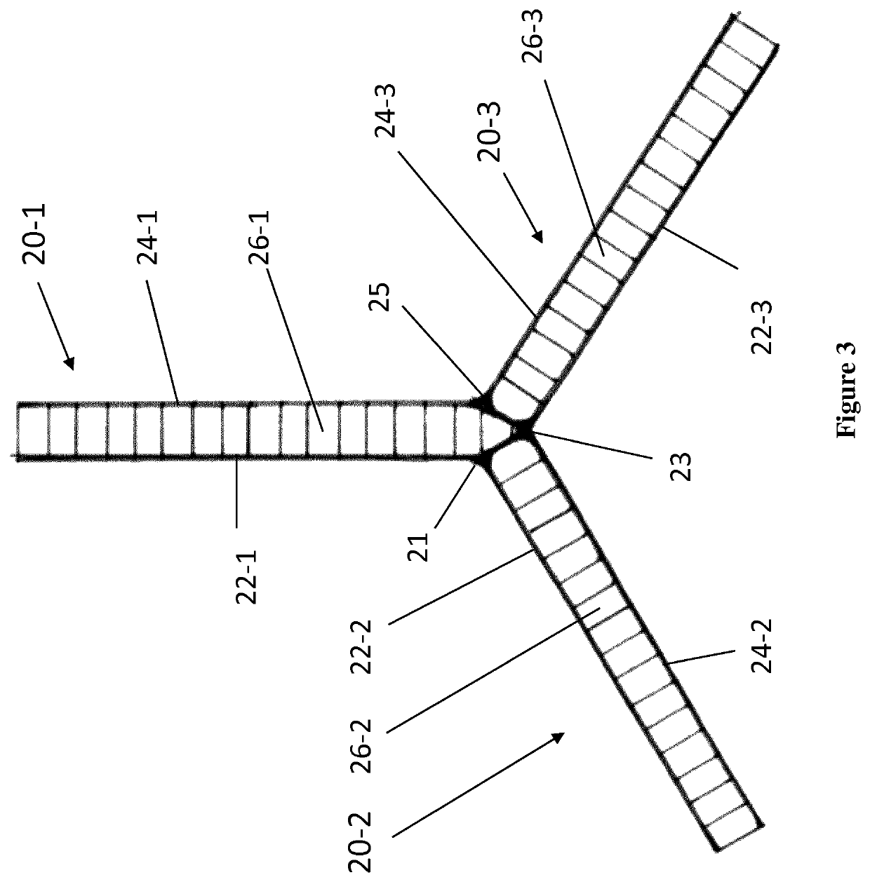 Hierarchical honeycomb core with sandwich cell walls