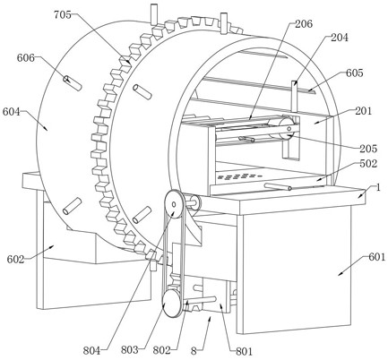 A casting mold processing equipment