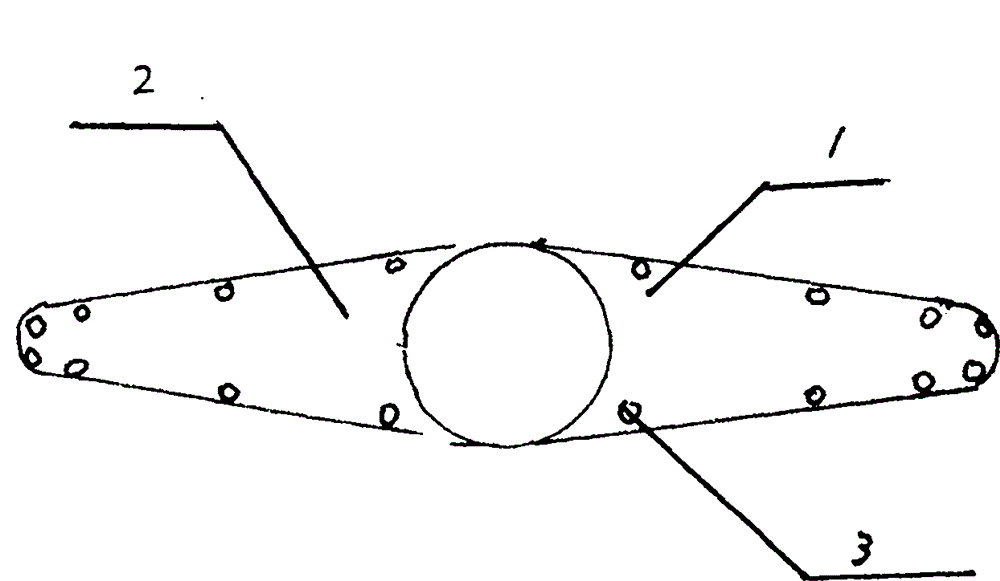 Waistband type and waist shoulder pole type bridge assembly protective pile base and construction thereof