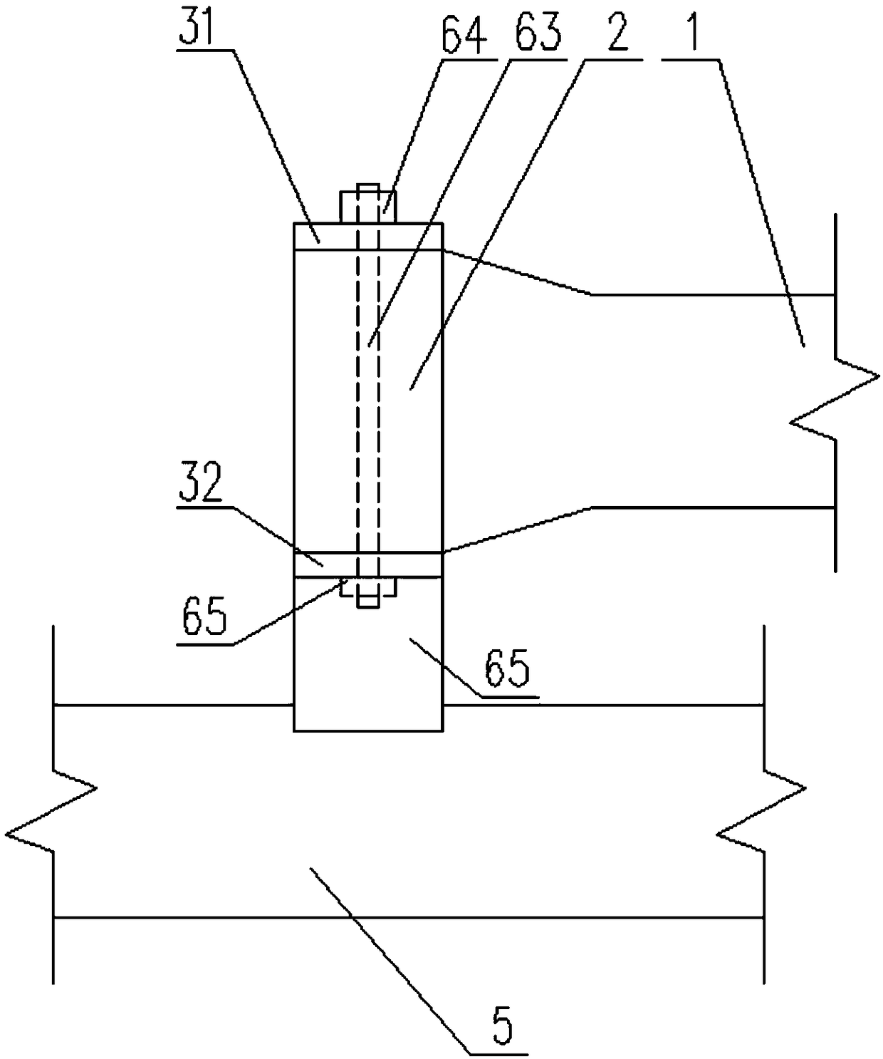Clamping-plate support of hub-type joint net rack