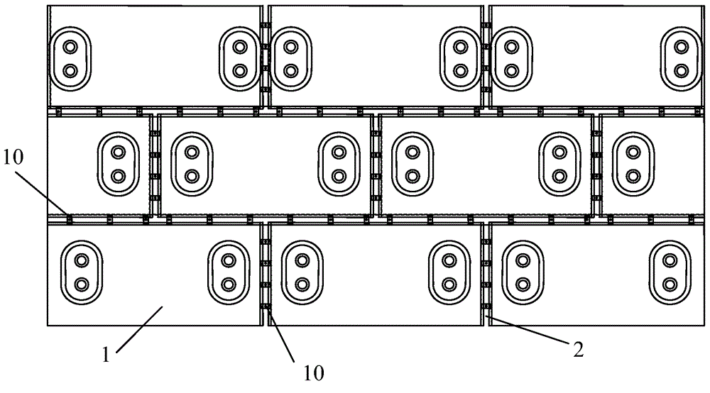 Ramming clamp and method for cooling wall expansion gap