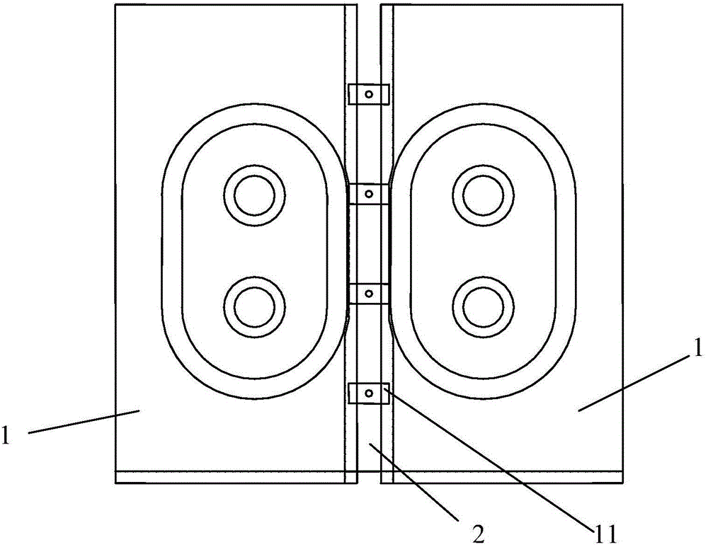 Ramming clamp and method for cooling wall expansion gap
