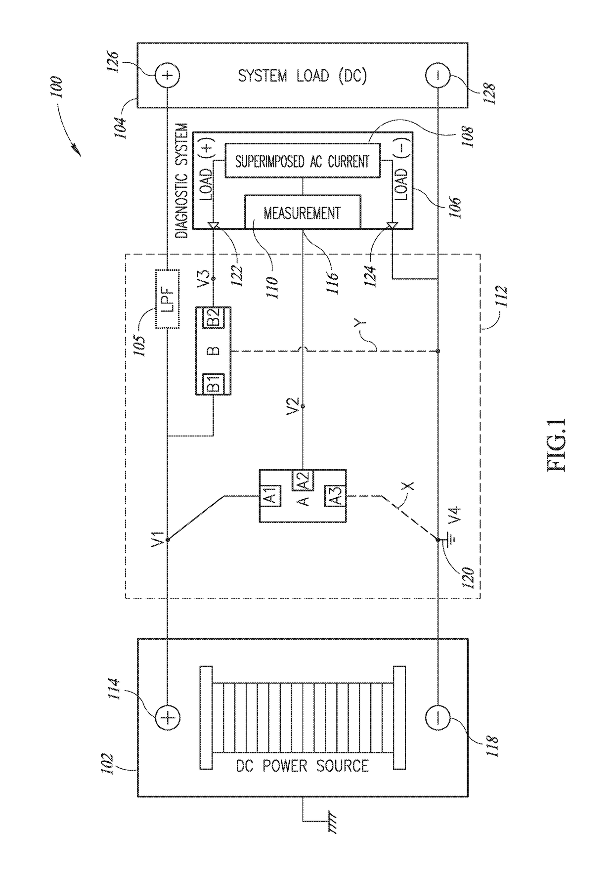 Reduced stack voltage circuitry for energy storage system diagnostics