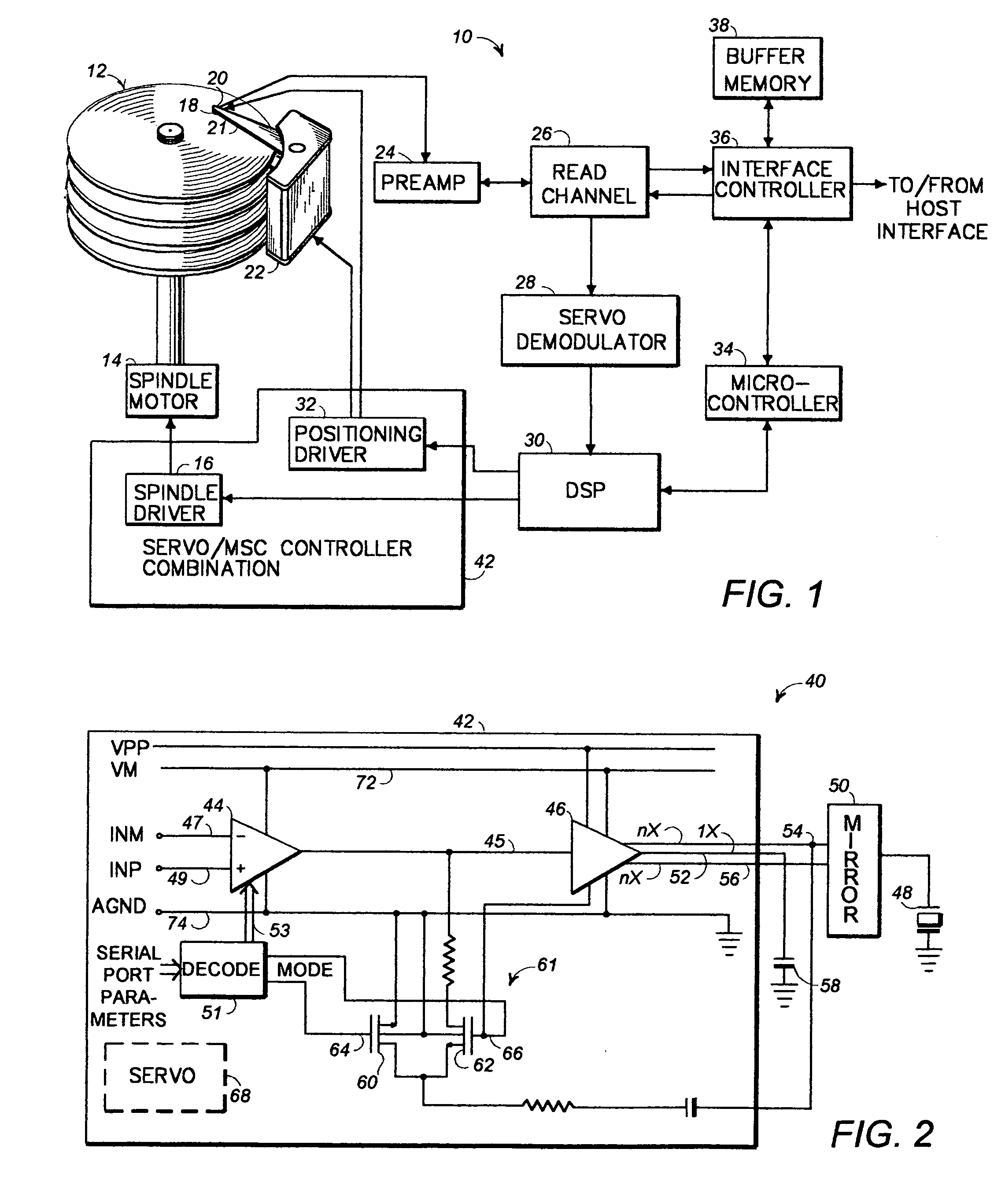 Adjustable compensation of a piezo drive amplifier depending on mode and number of elements driven