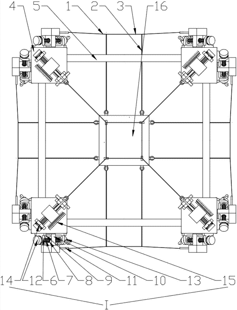 Cable pulling translational passive crystal vibration damping device