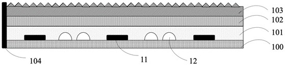 Flexible mini-LED backlight lamp panel and flexible electronic device thereof