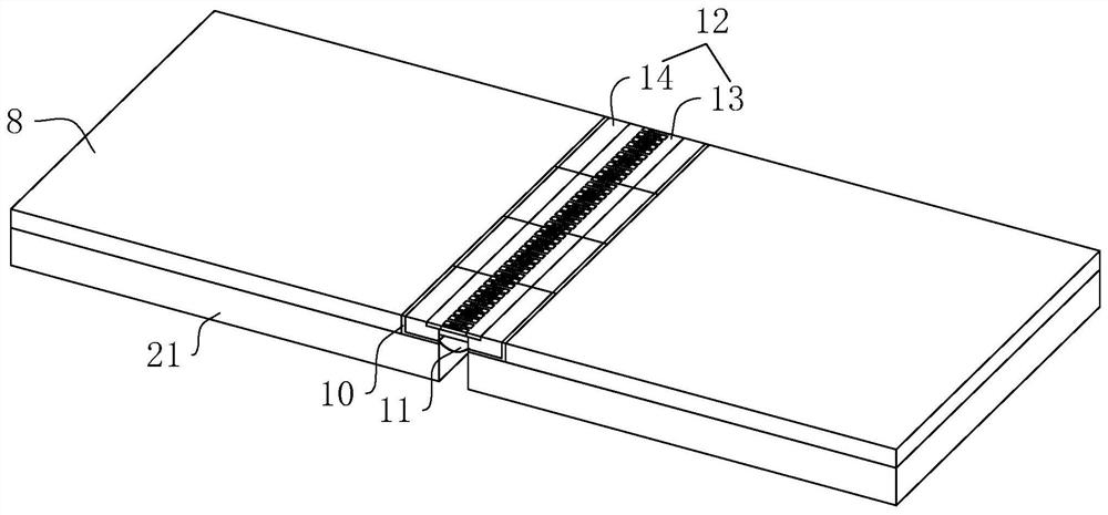 A construction method of a bridge-assembled expansion joint device