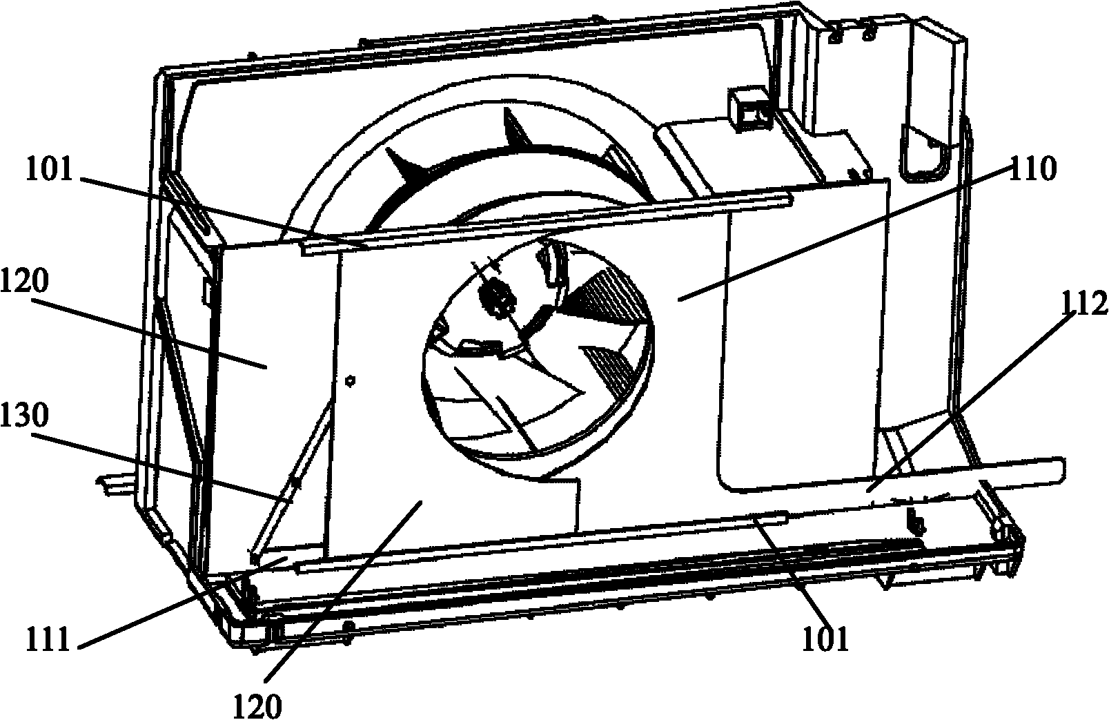 Air volume regulating device for window air conditioner