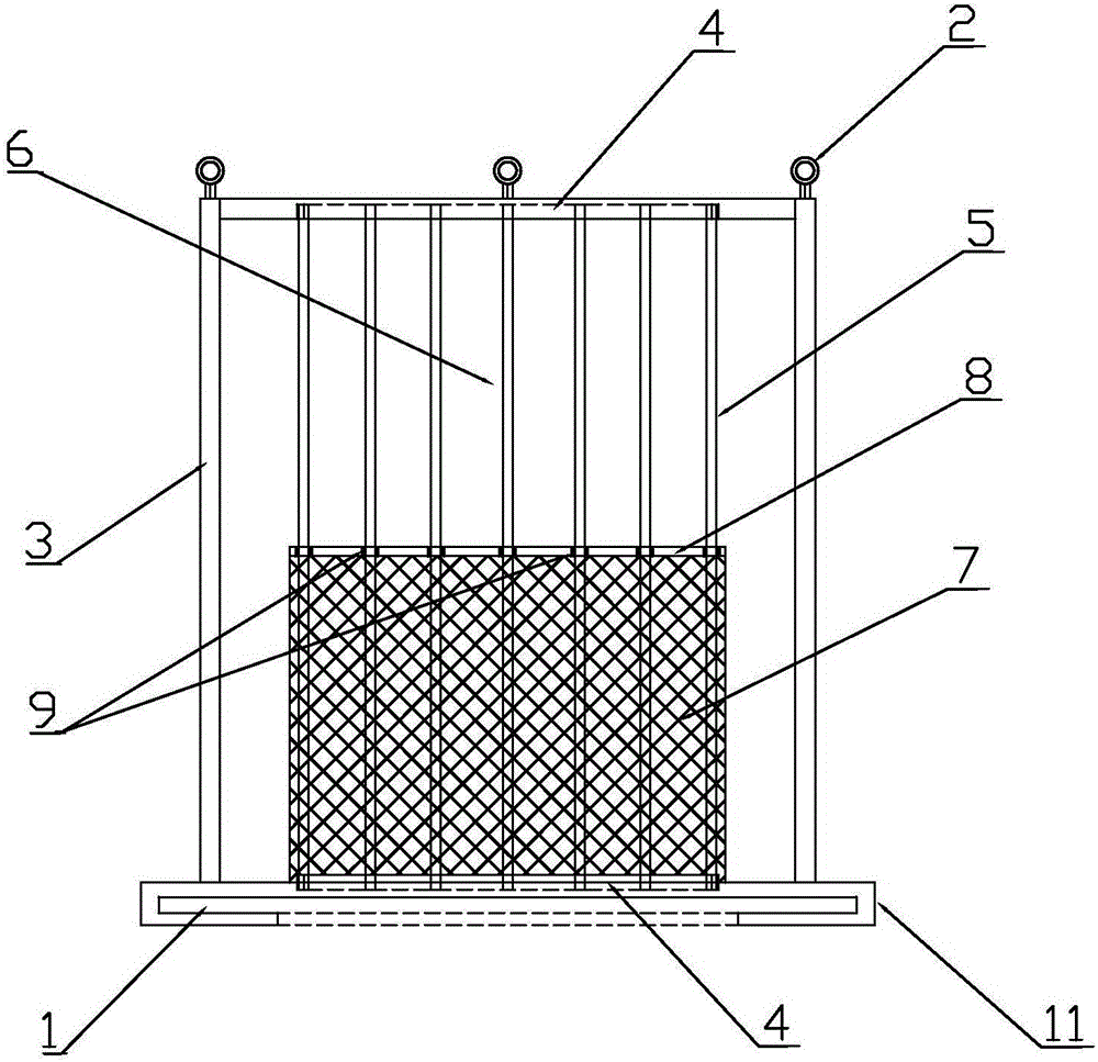 Safety net cage for high-altitude operation in mechanical and electrical installation