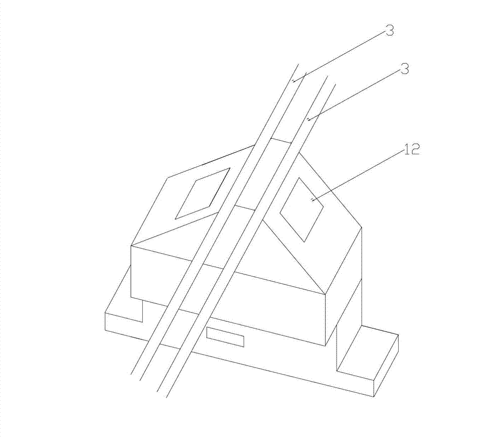 Electric current transducer capable of being installed on line and manufacturing method