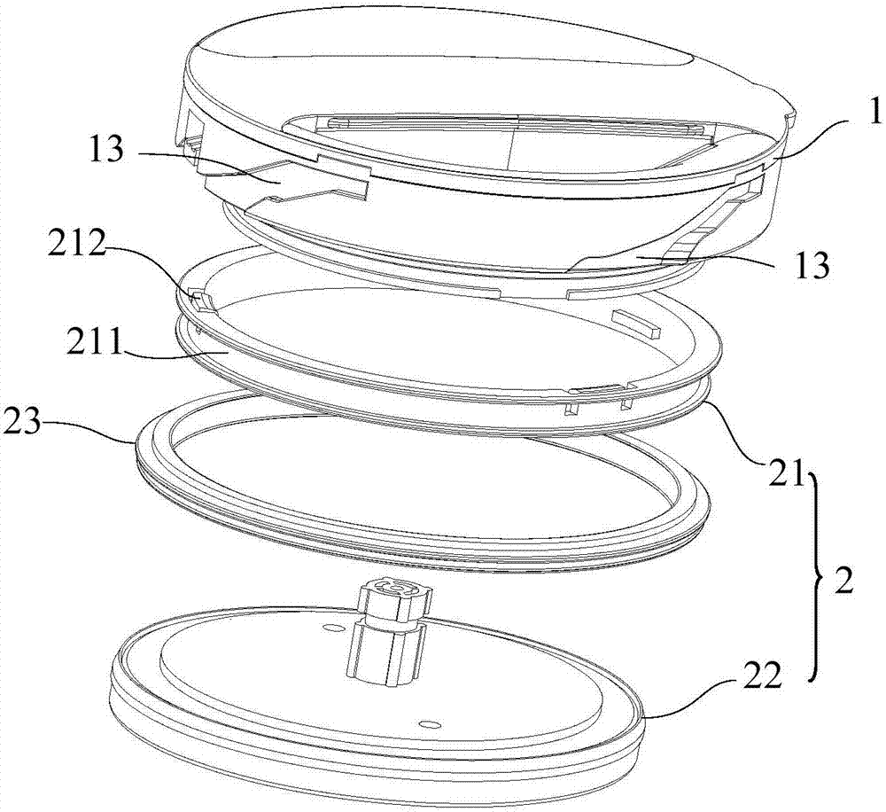 Electric kettle lid and electric kettle