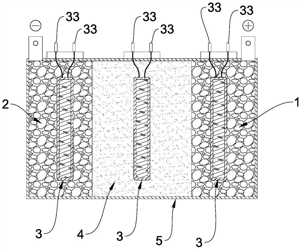 Ultrasonic solid-state lithium battery with built-in ultrasonic waves