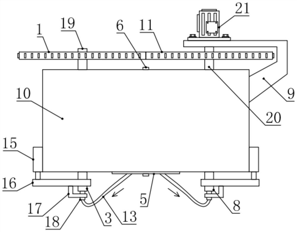 A rotary baking device for wire and cable production