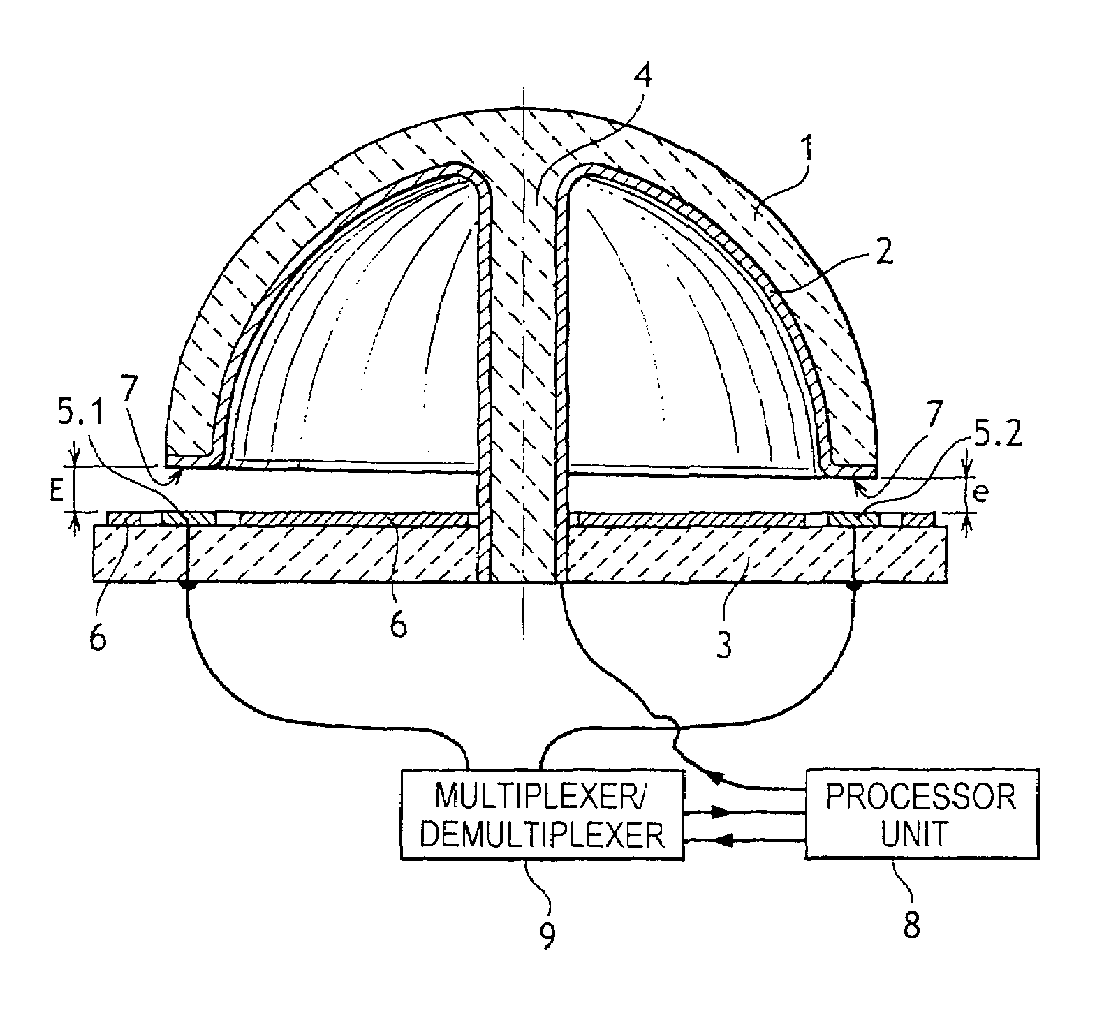 Method of compensating anisotropy in a vibrating-bell inertial rotation sensor