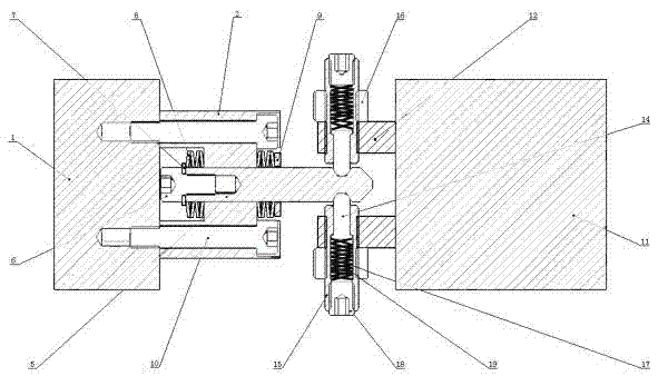 Dragging device for movable component on machine tool guide rail
