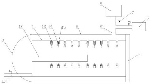 Intensive spray type yarn steaming machine