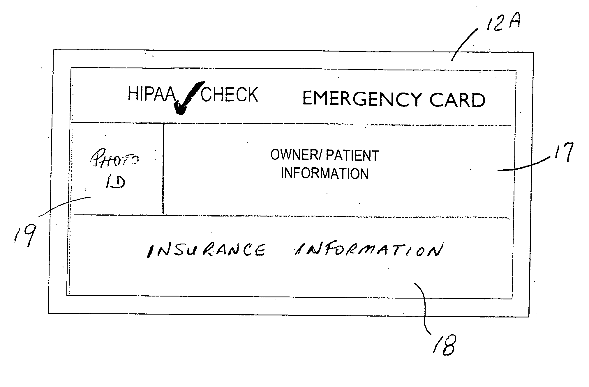 Emergency identification, medical treatment and records access authorization media