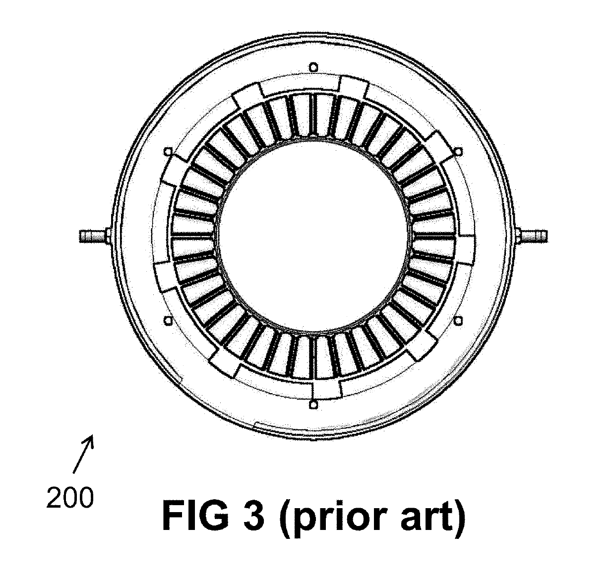 Stator for an axial flux machine and method for producing the same