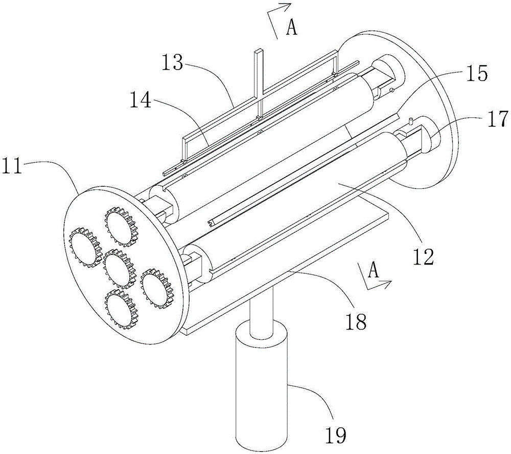 Strip winding device for packaging paper production