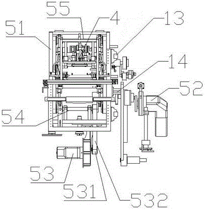 Eccentric reciprocating type press-fitting cutting packaging device and packaging machine adopting device