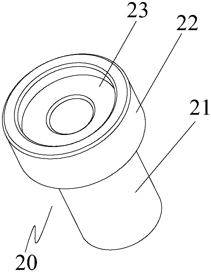 Shaft deviation-prevention tool for motor of wall penetrating machine of air conditioner