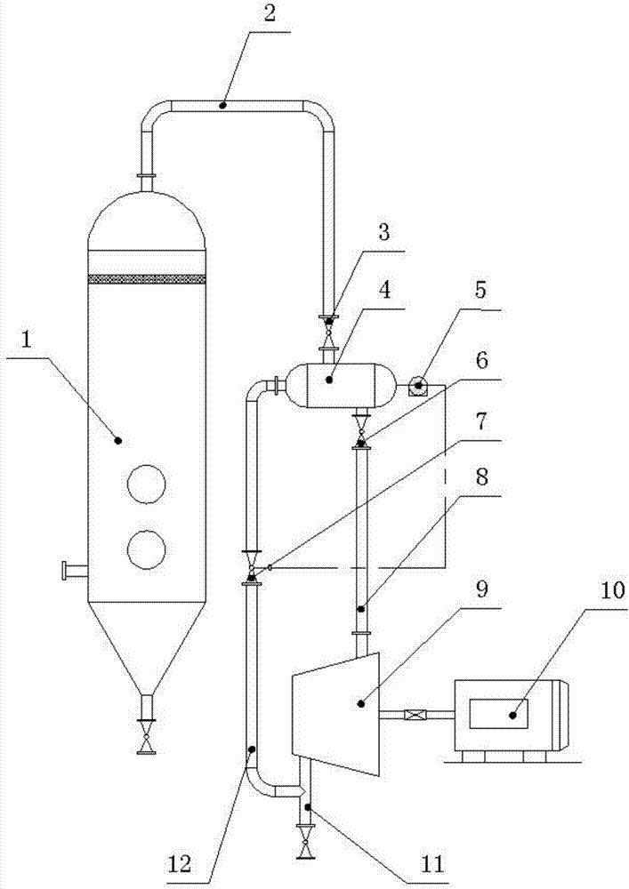 Overheating device for inlet steam of mechanical compression type compressor