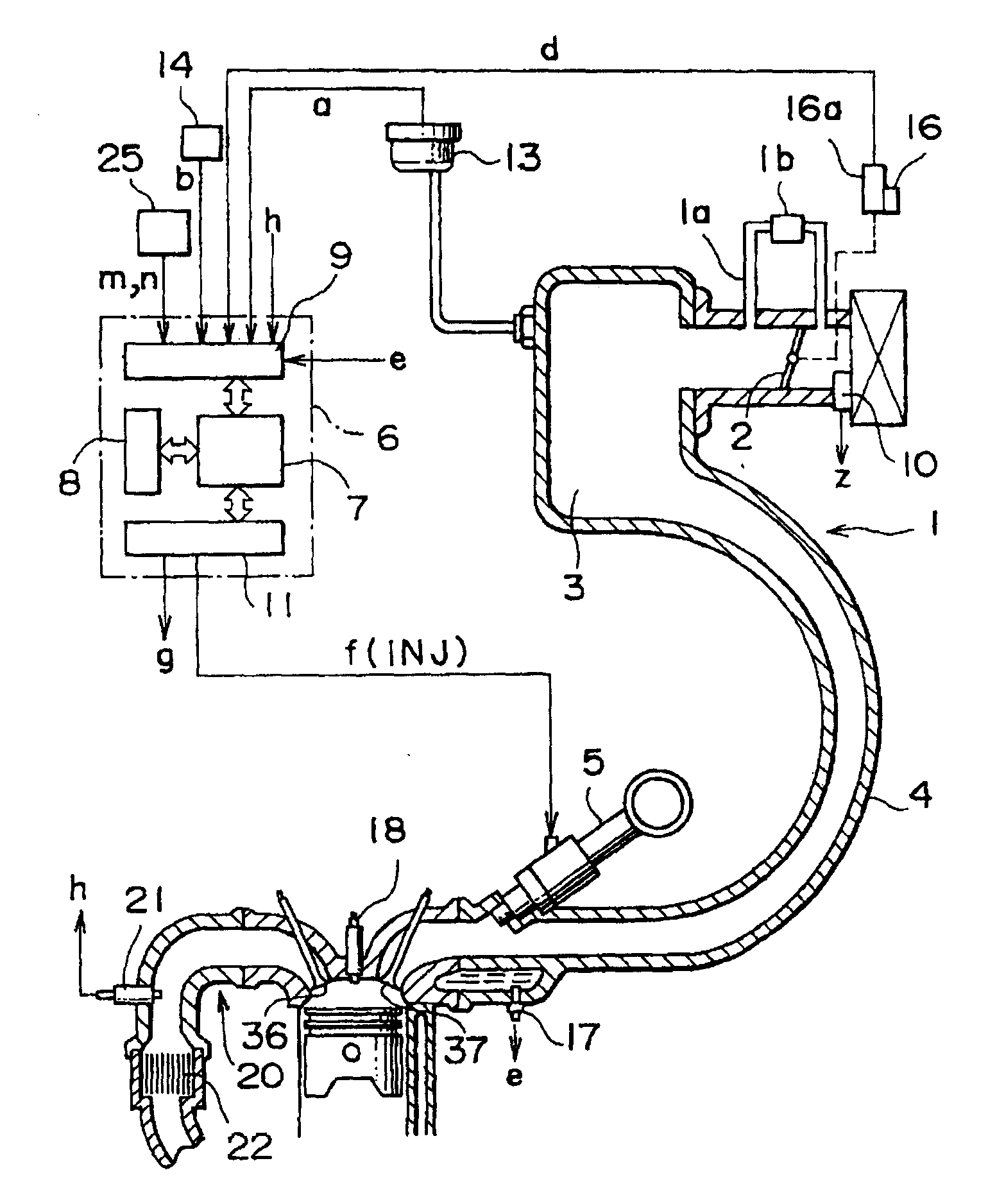 Electronic control device for IC engine