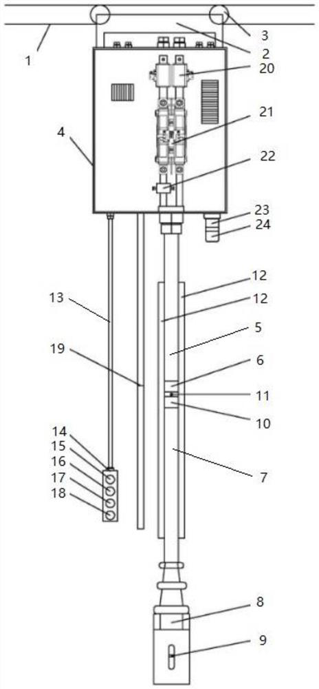 Intelligent interlocking control warning system of mobile power supply system