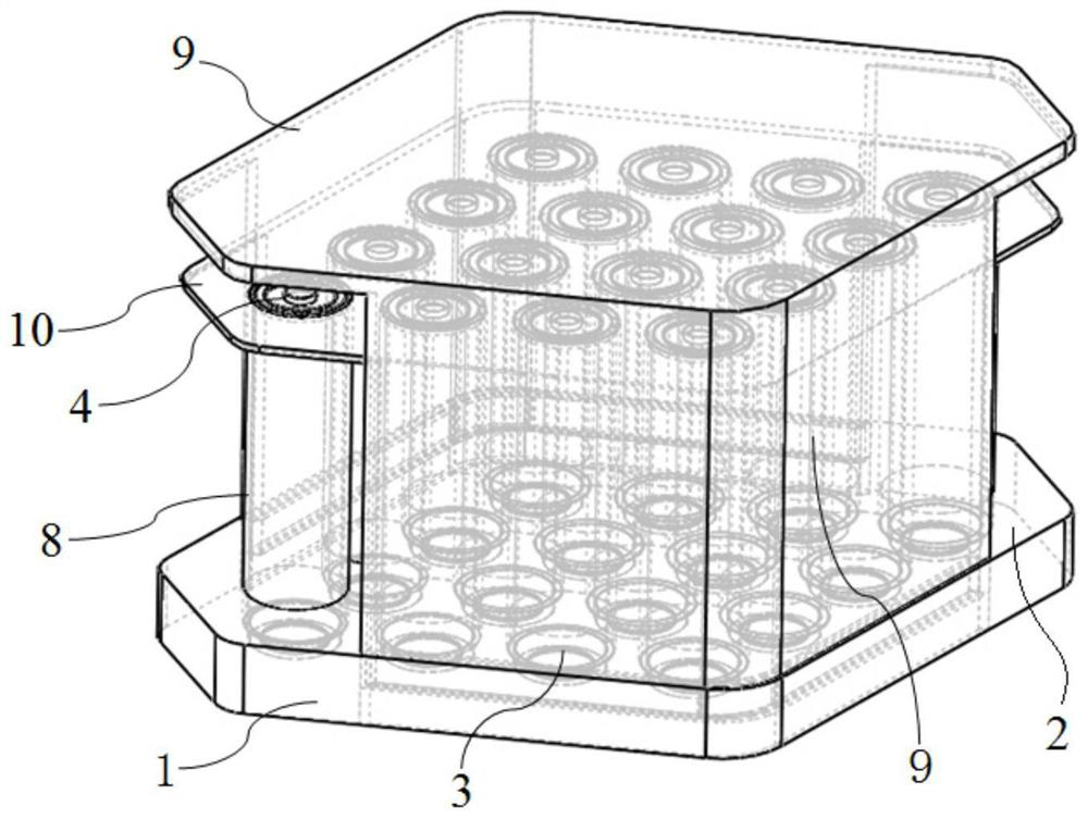 A self-heating battery module fast charging external preheating device