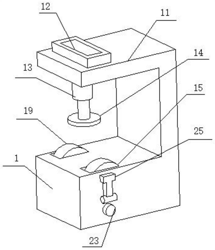 Rubber and plastic table type thickness gauge