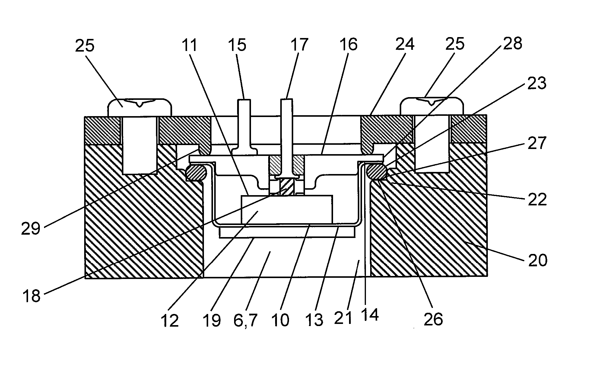 Construction for mounting ultrasonic transducer and ultrasonic flow meter using same