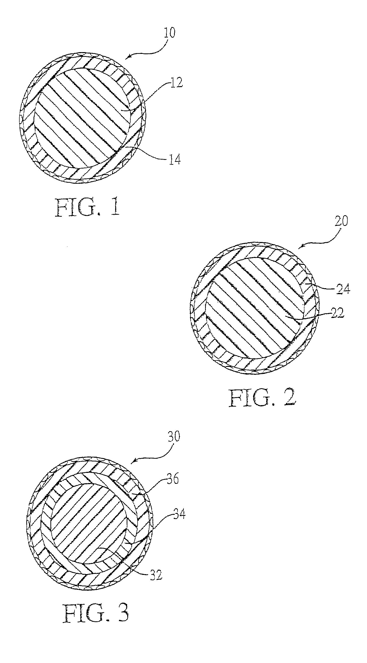 Reaction injection material for a golf ball