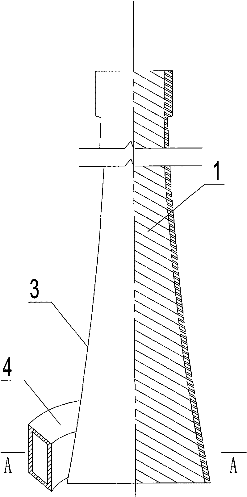 Anticorrosive dust-collecting energy-saving chimney