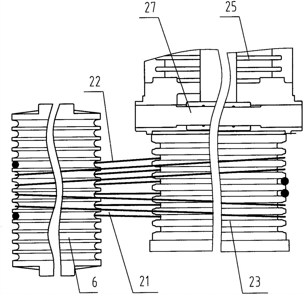 Indirectly driven traction type pumping unit