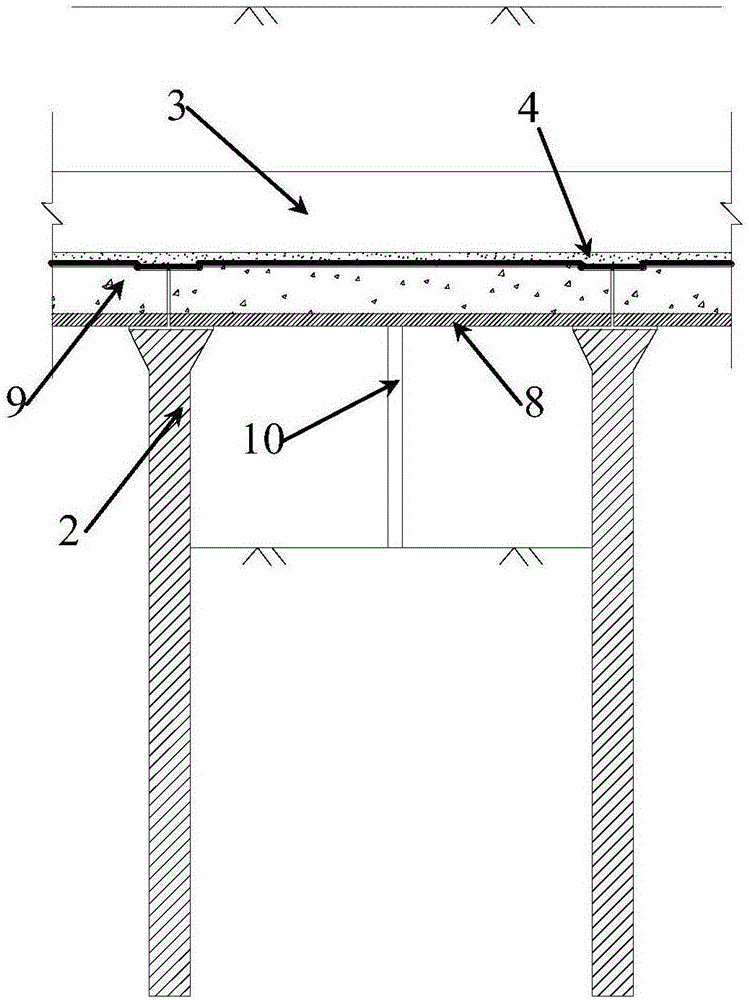 A method for constructing underground garages between residential buildings