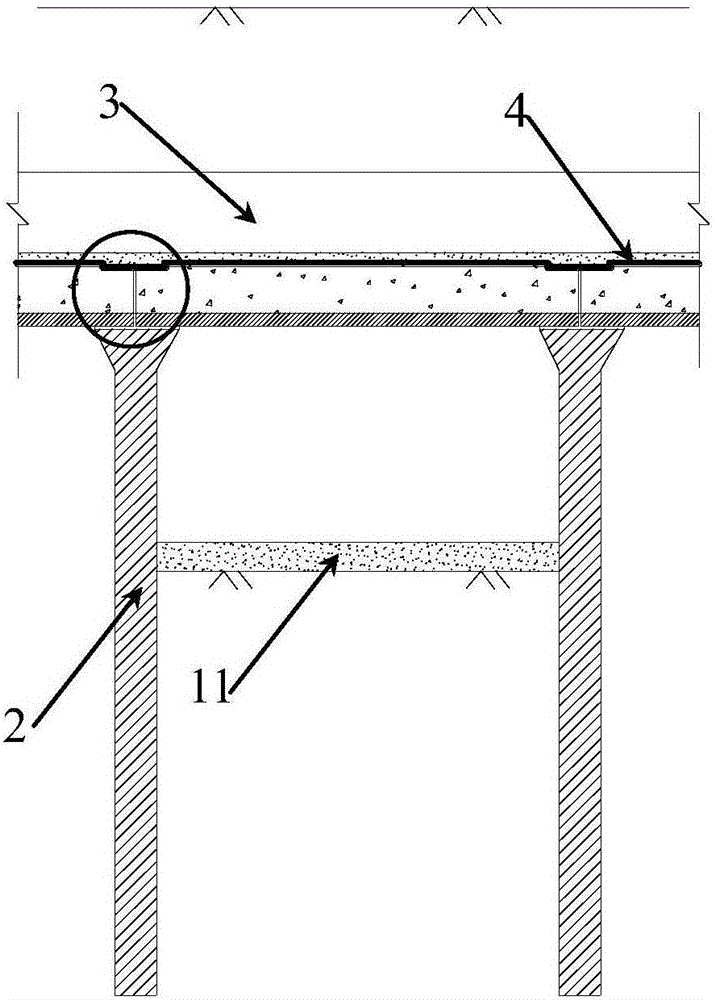 A method for constructing underground garages between residential buildings