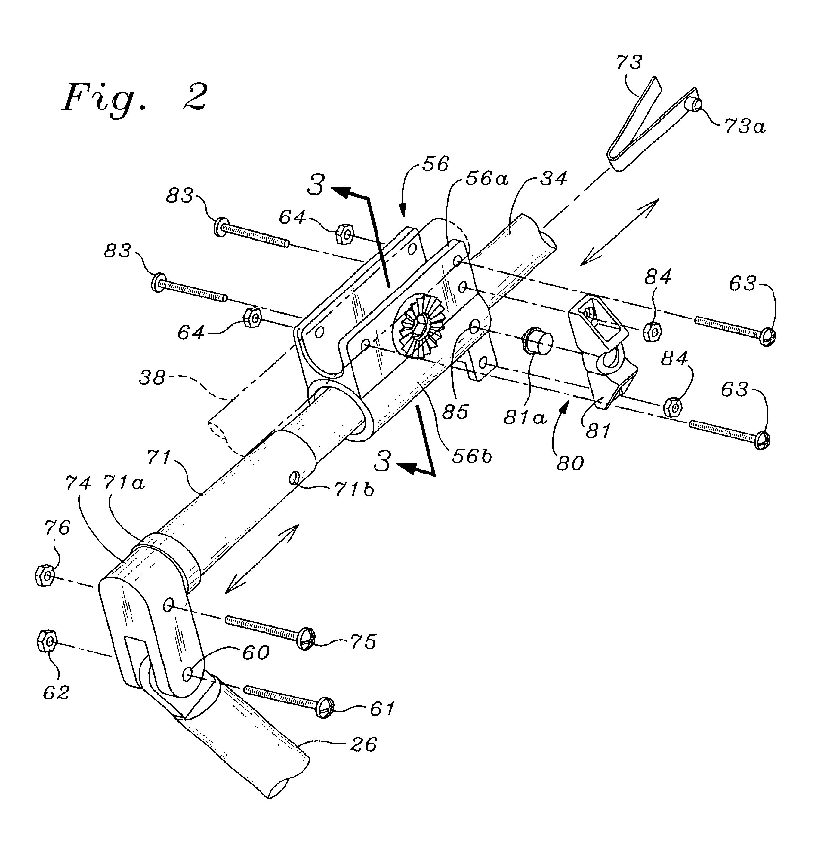 Foldable jogging stroller