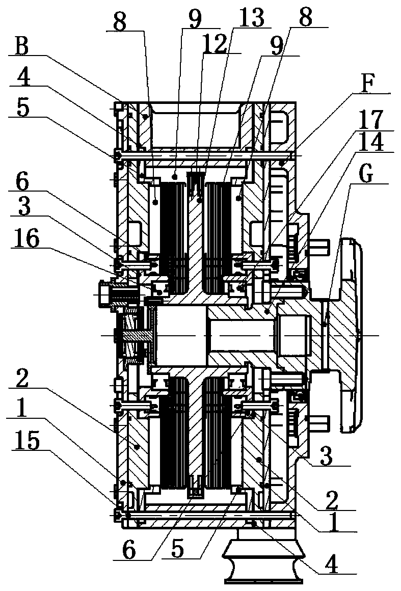 Integrated axial magnetic flux disc type generator
