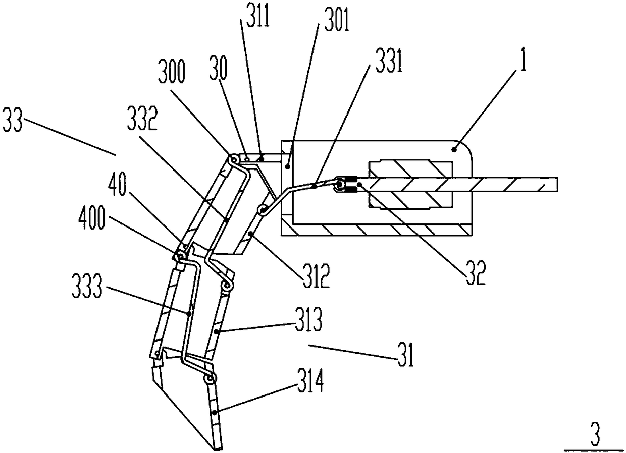 Tendon type bionic finger device of robot