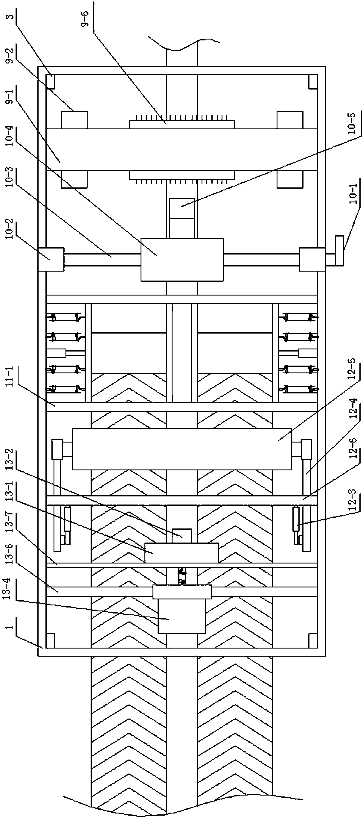 Film paving device applied to ceramic tile seam beautification