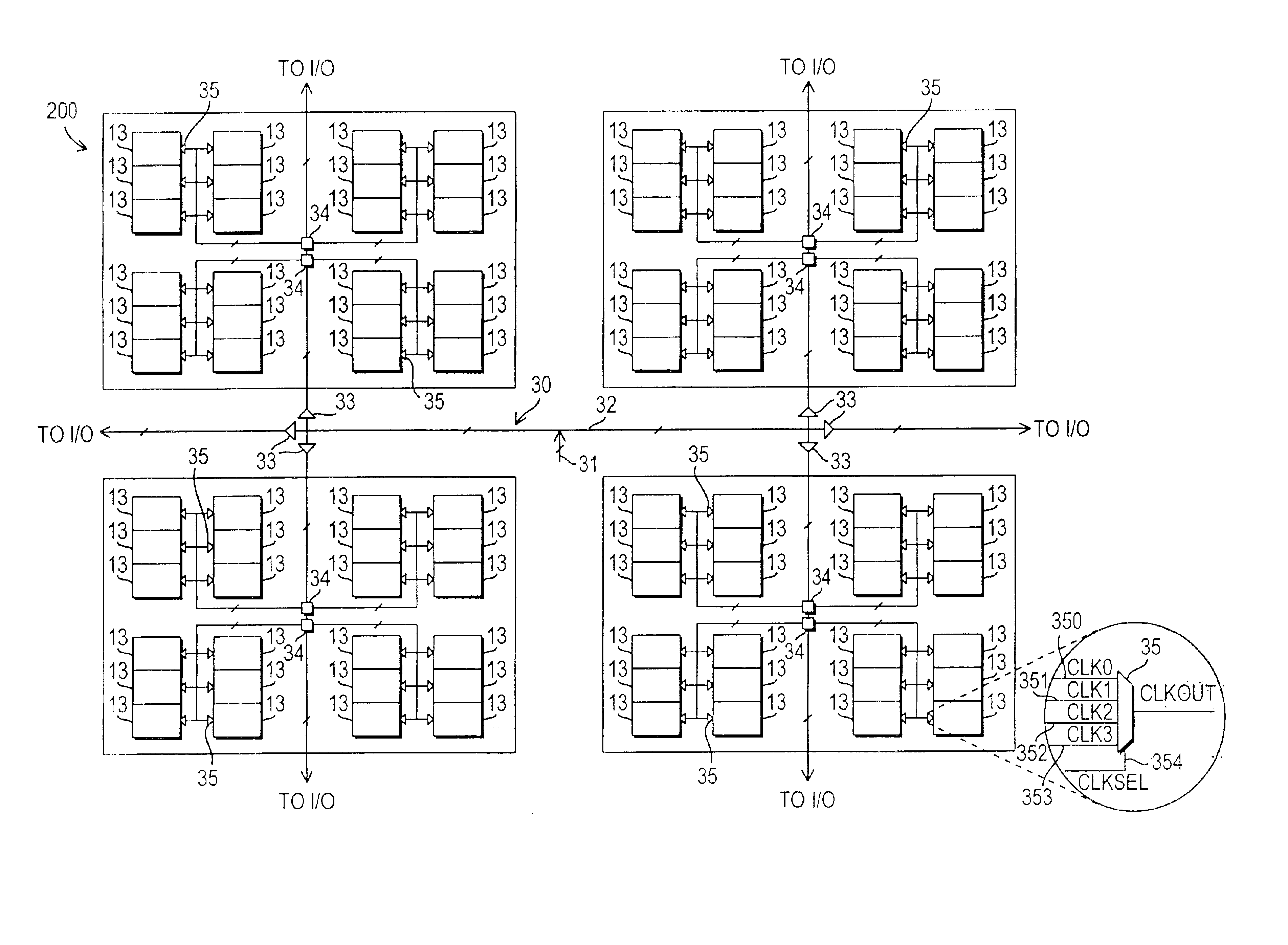 Method and apparatus for providing clock/buffer network in mask-programmable logic device