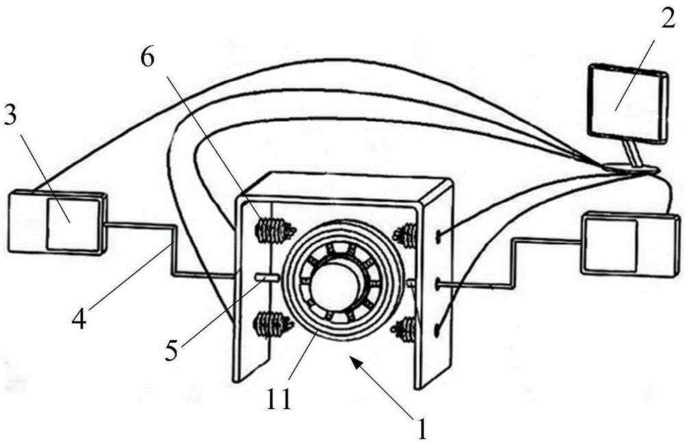 Generator set bearing fault detection device and detection method