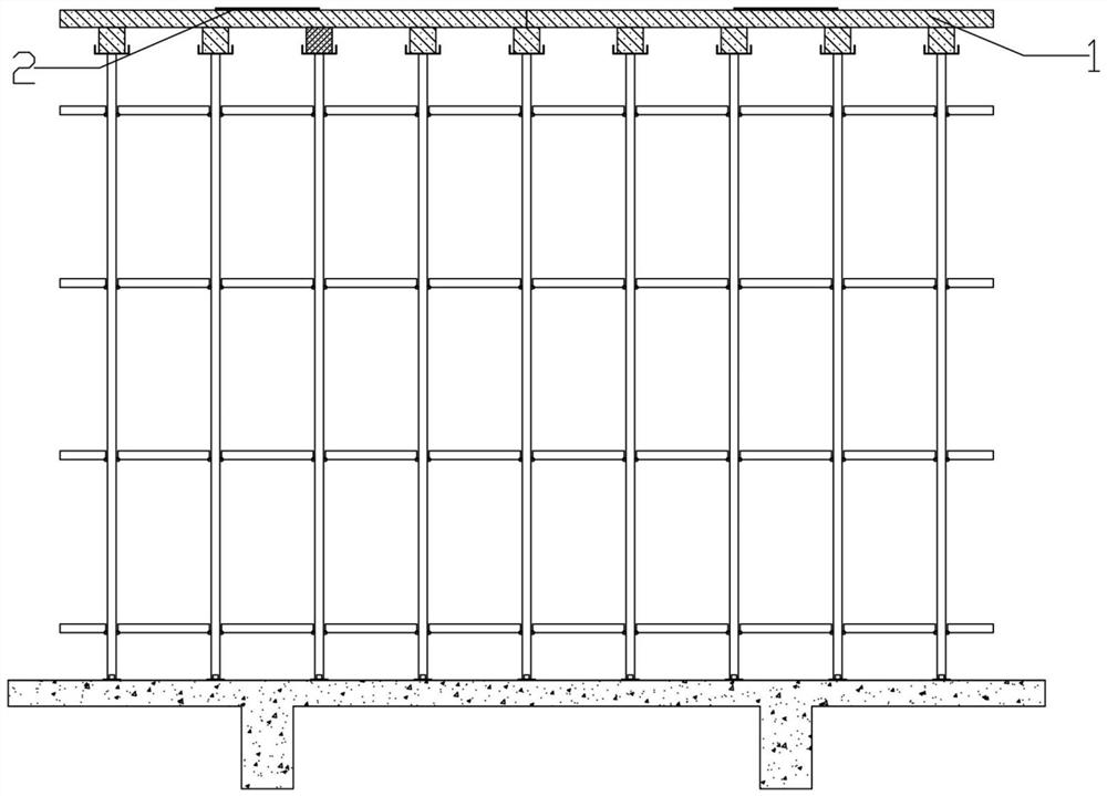 Construction method for assembling steel bar truss composite floor of reinforced concrete frame structure