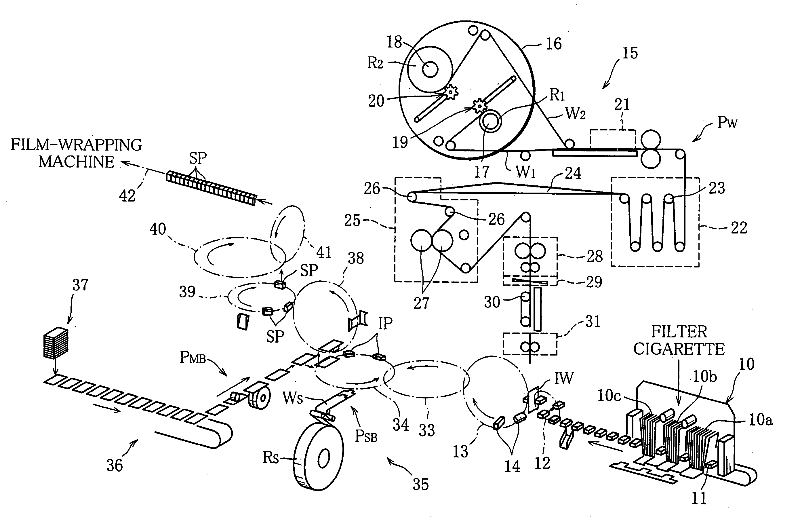 Apparatus for feeding inner wrapper for wrapping cigarette bundles