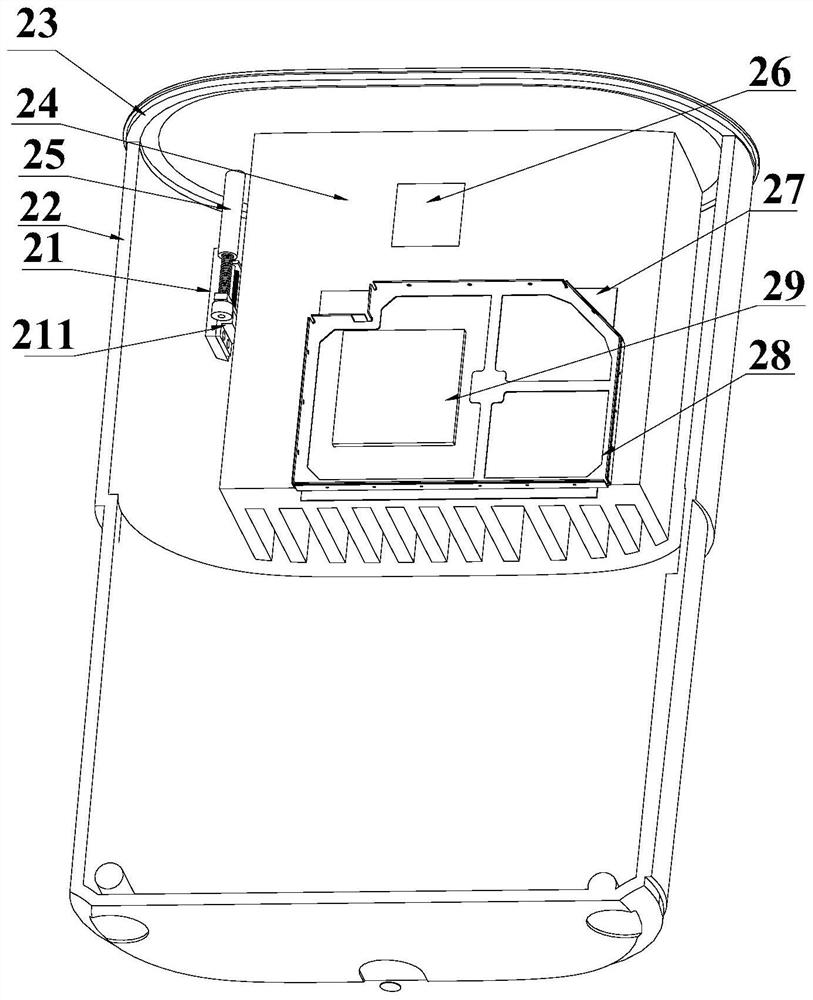 Terminal active heat dissipation device and method, terminal and readable storage medium