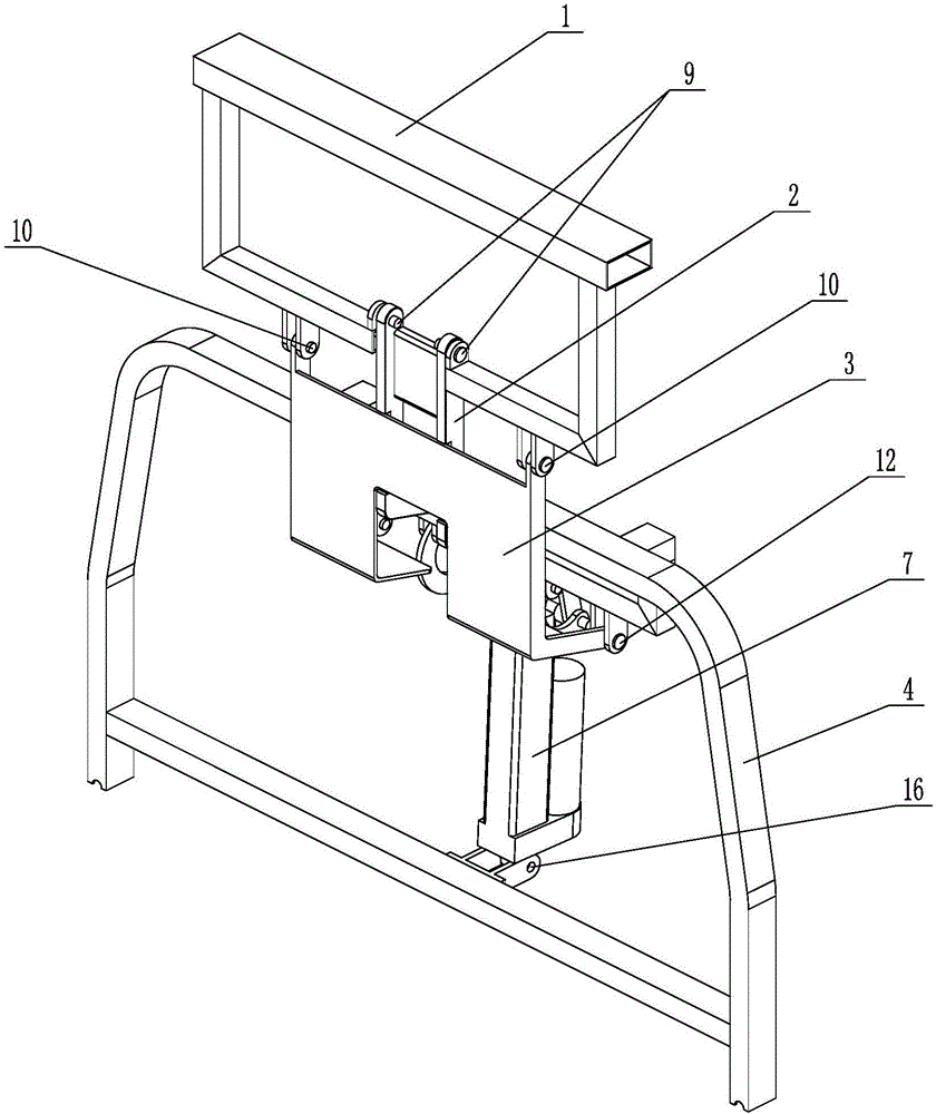 Electric lifting armrest structure